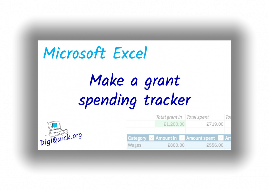 Single Grant Spending Tracker (Excel version)
